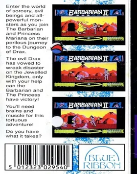 Barbarian II (1989)(Superior)[a] box cover back